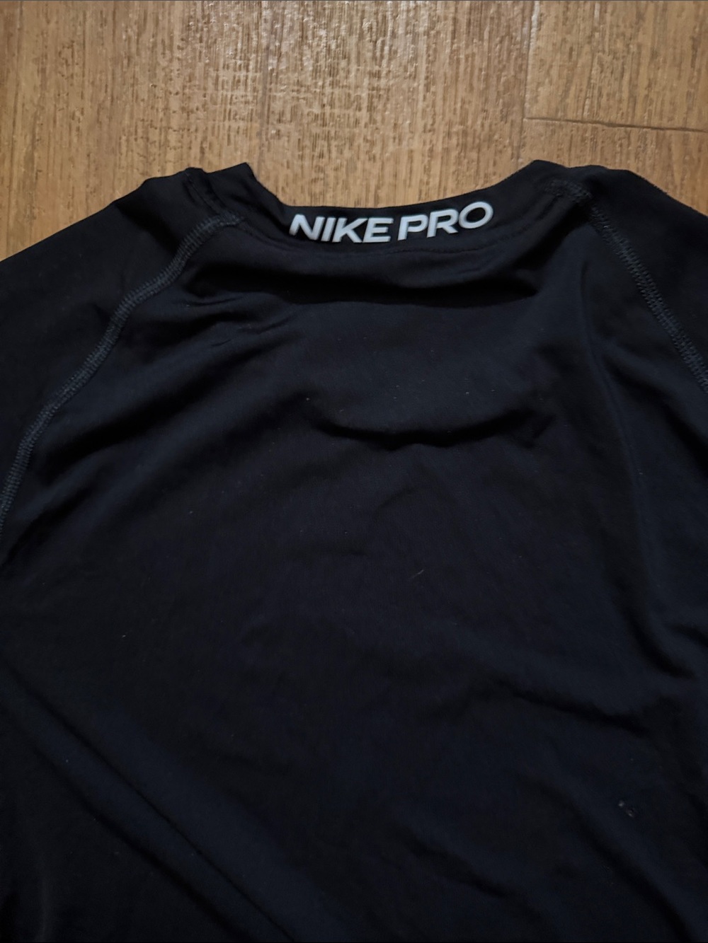 Nike Black Athletic Tee COMPRESSION T SHIRT DRI FIT SLIM TIGHT Swoosh FB7929 GYM - Picture 6 of 7